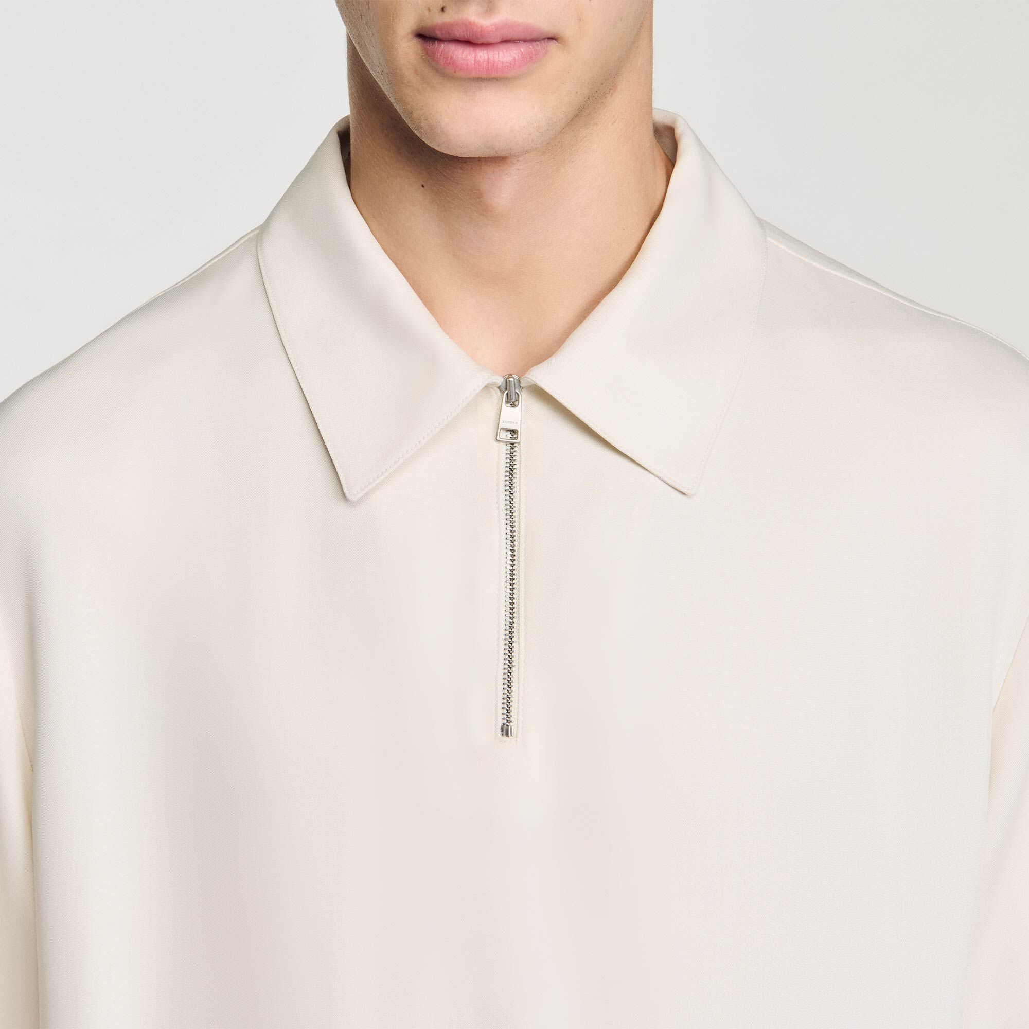 LOOSE-FIT SHIRT WITH ZIPPED COLLAR - 4