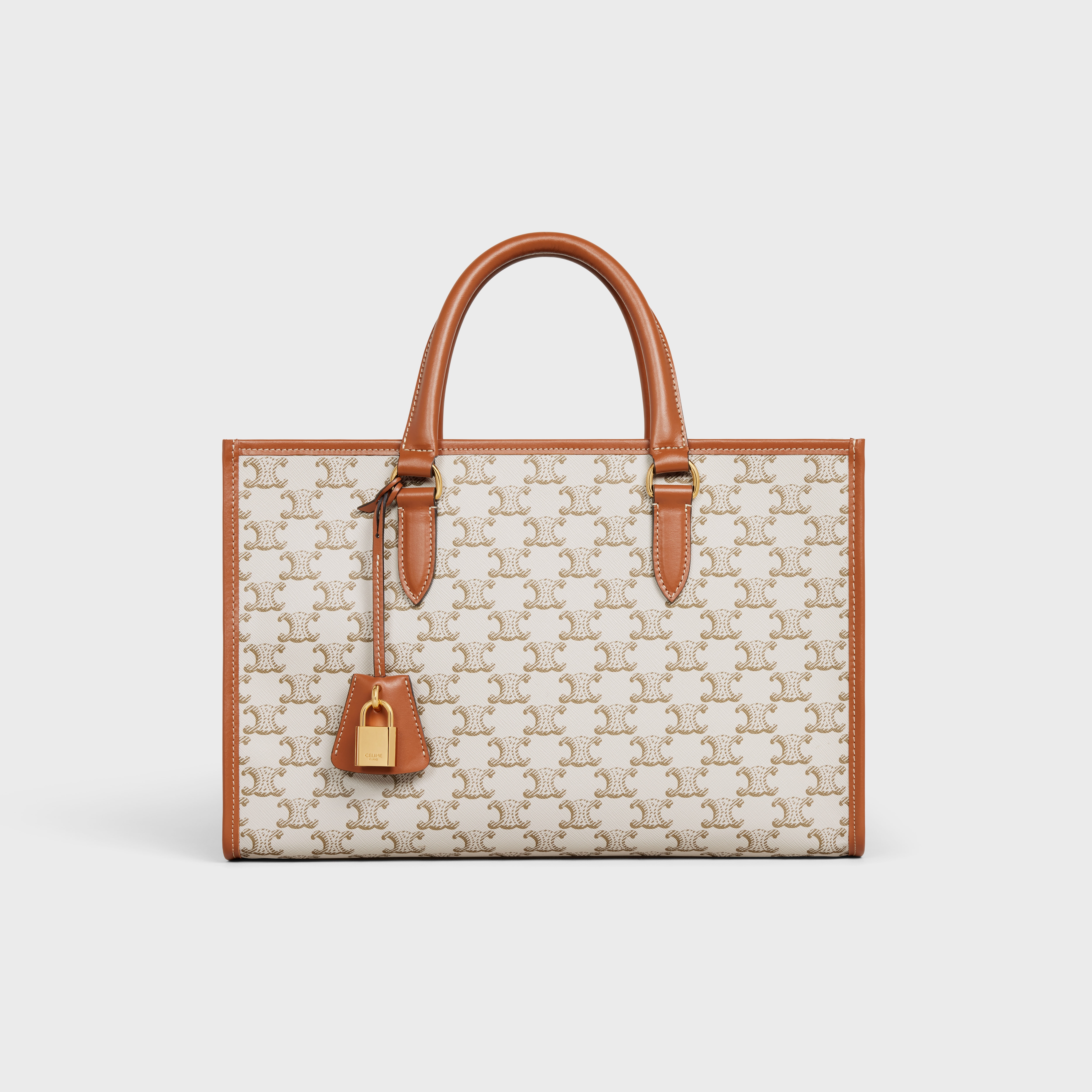 mini horizontal cabas in Triomphe Canvas and calfskin - 1