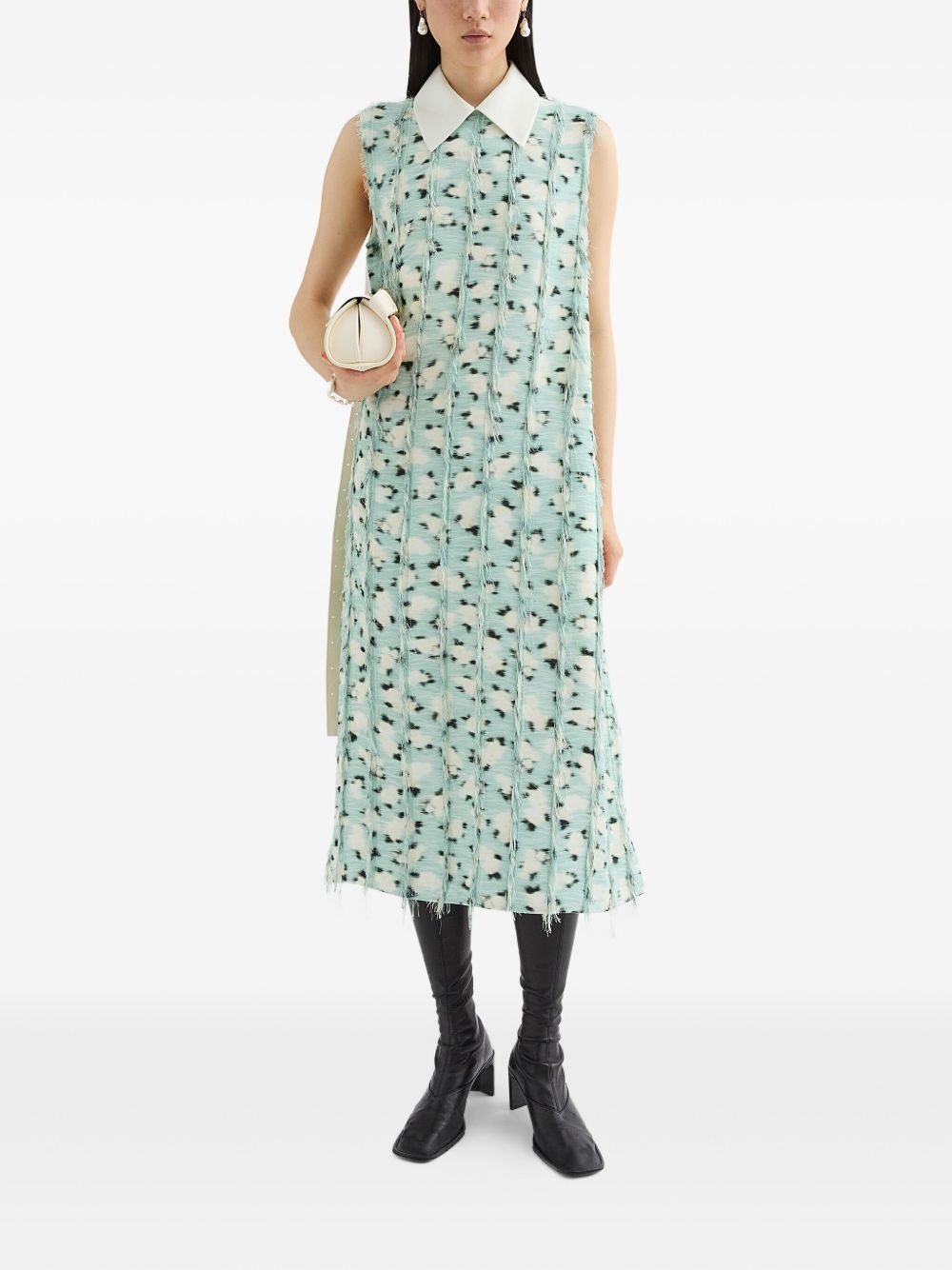 fringe-detailing midi dress - 2