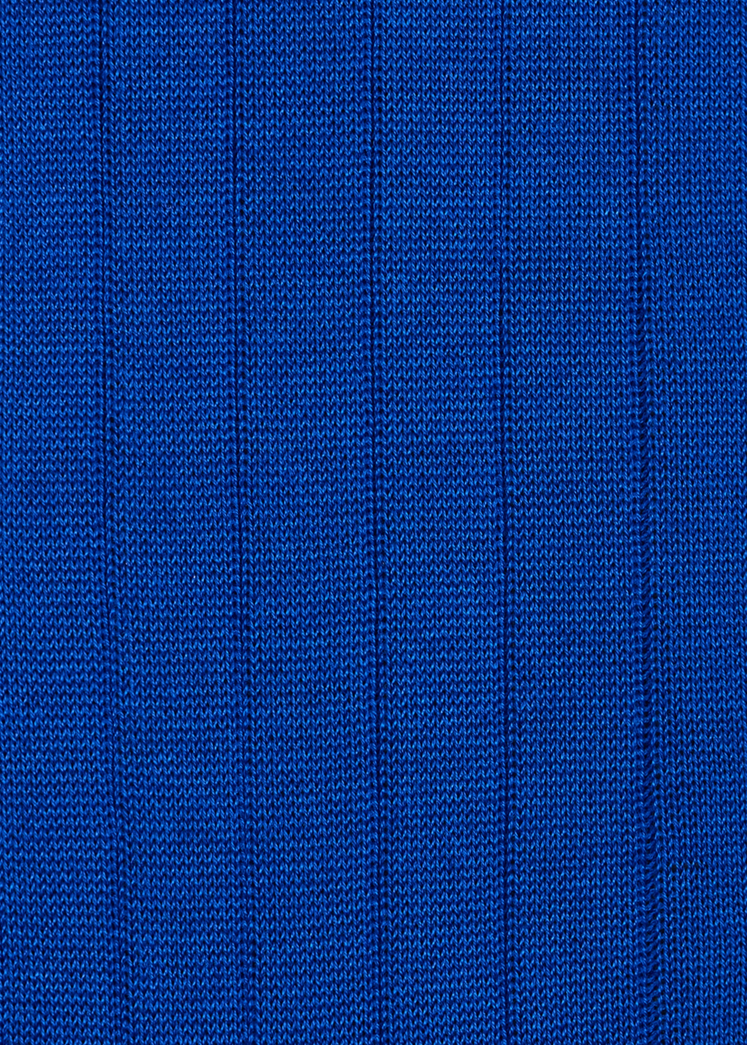 Bright Blue Ribbed Cotton Socks - 3