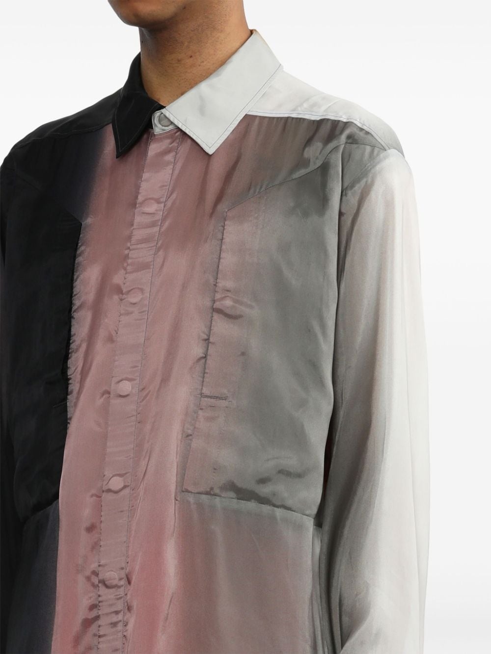 Larry Fogpocket ombrÃ© shirt - 10