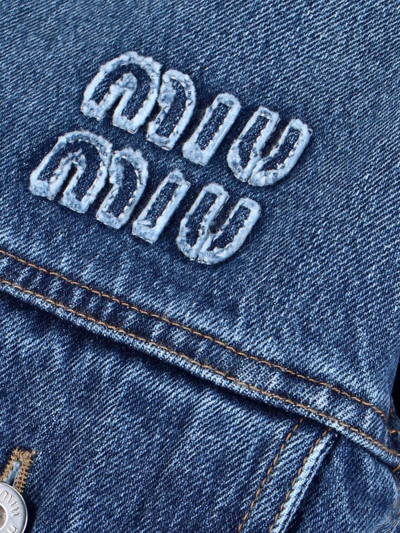 Miu Miu LOGO CROP JACKET outlook