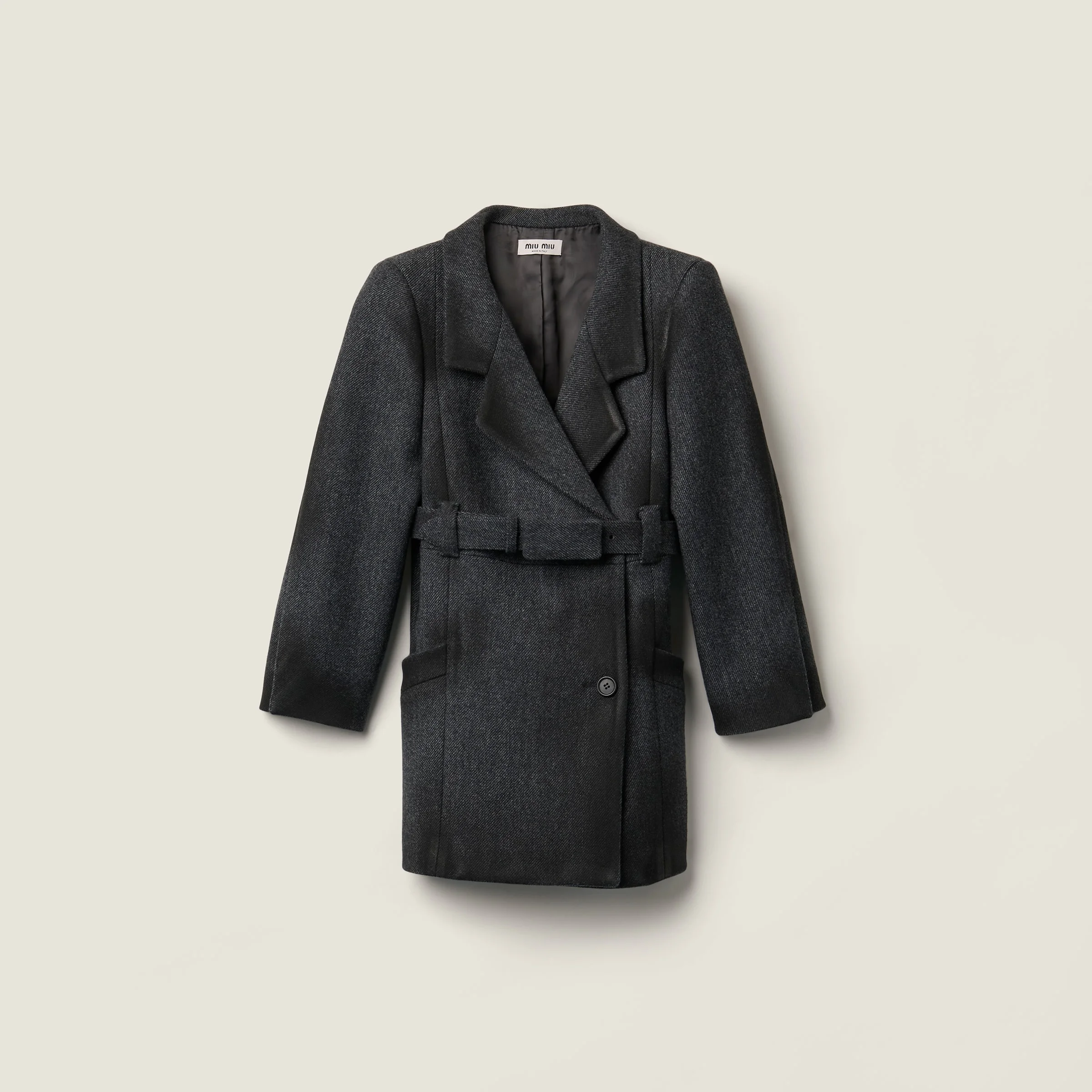 Double-breasted double wool jacket - 1