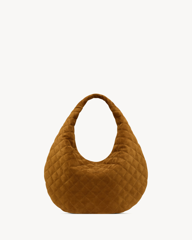 SAINT LAURENT ICARE HOBO IN QUILTED SUEDE outlook