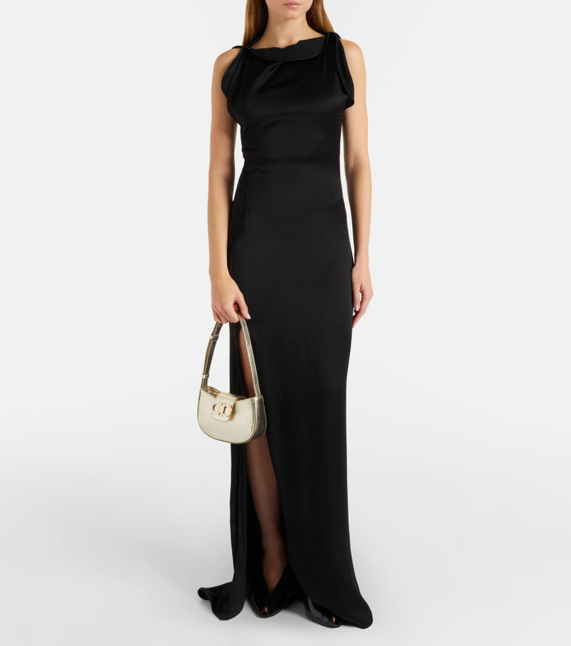 FERRAGAMO Gabry Mini metallic leather shoulder bag outlook