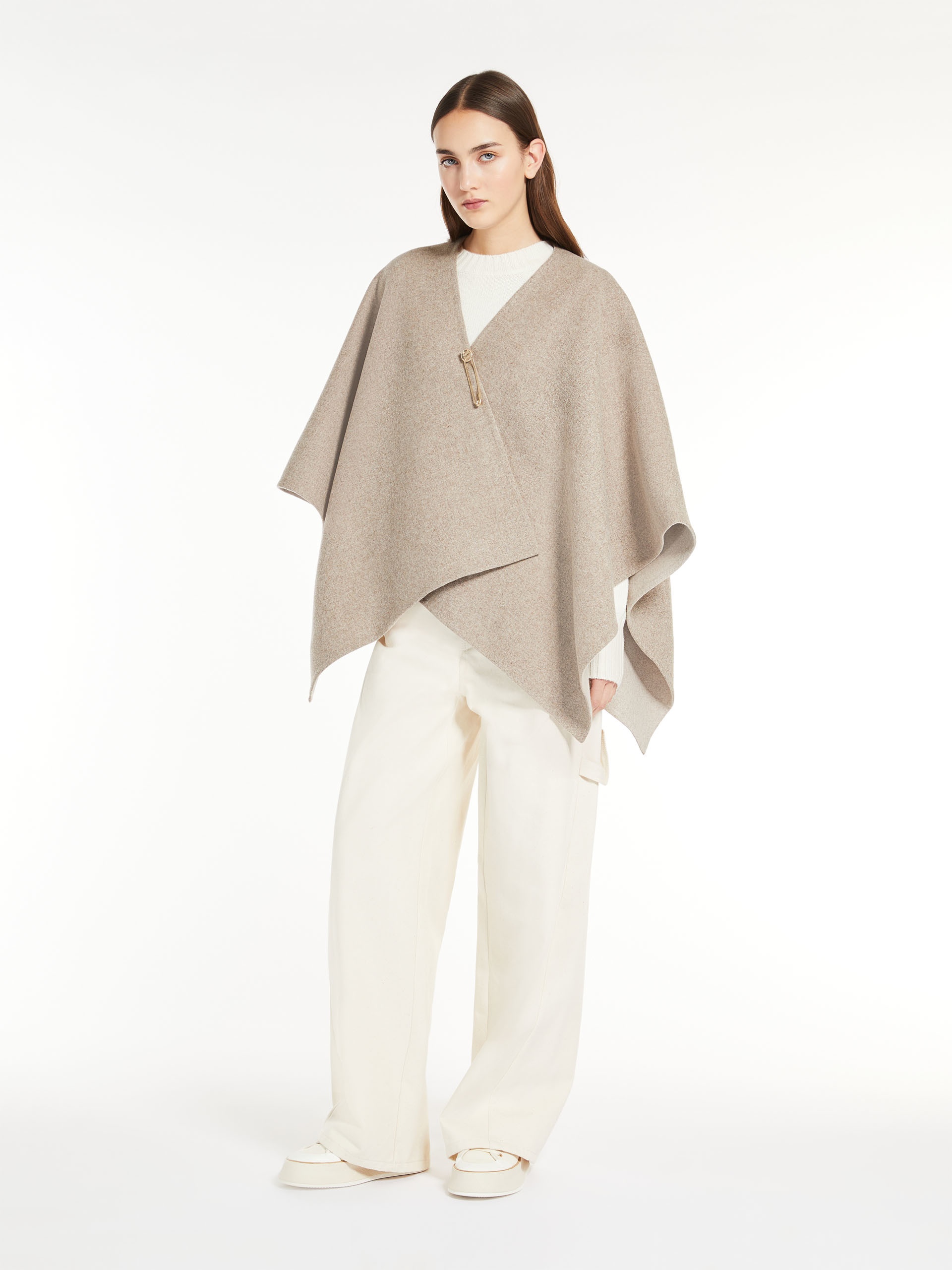 SERRA Reversible alpaca cape - 2