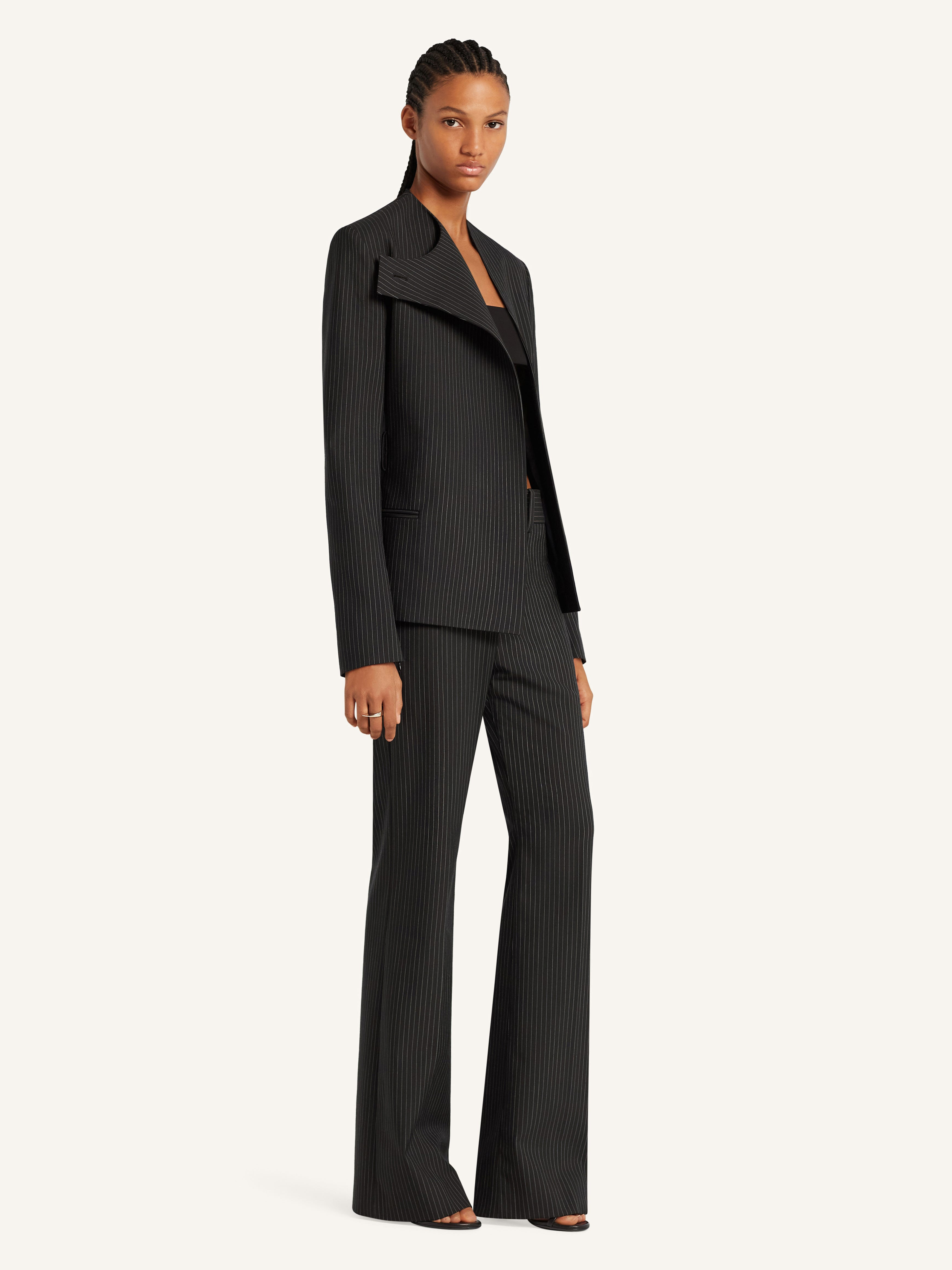 BUCKLE PINSTRIPES JACKET - 3