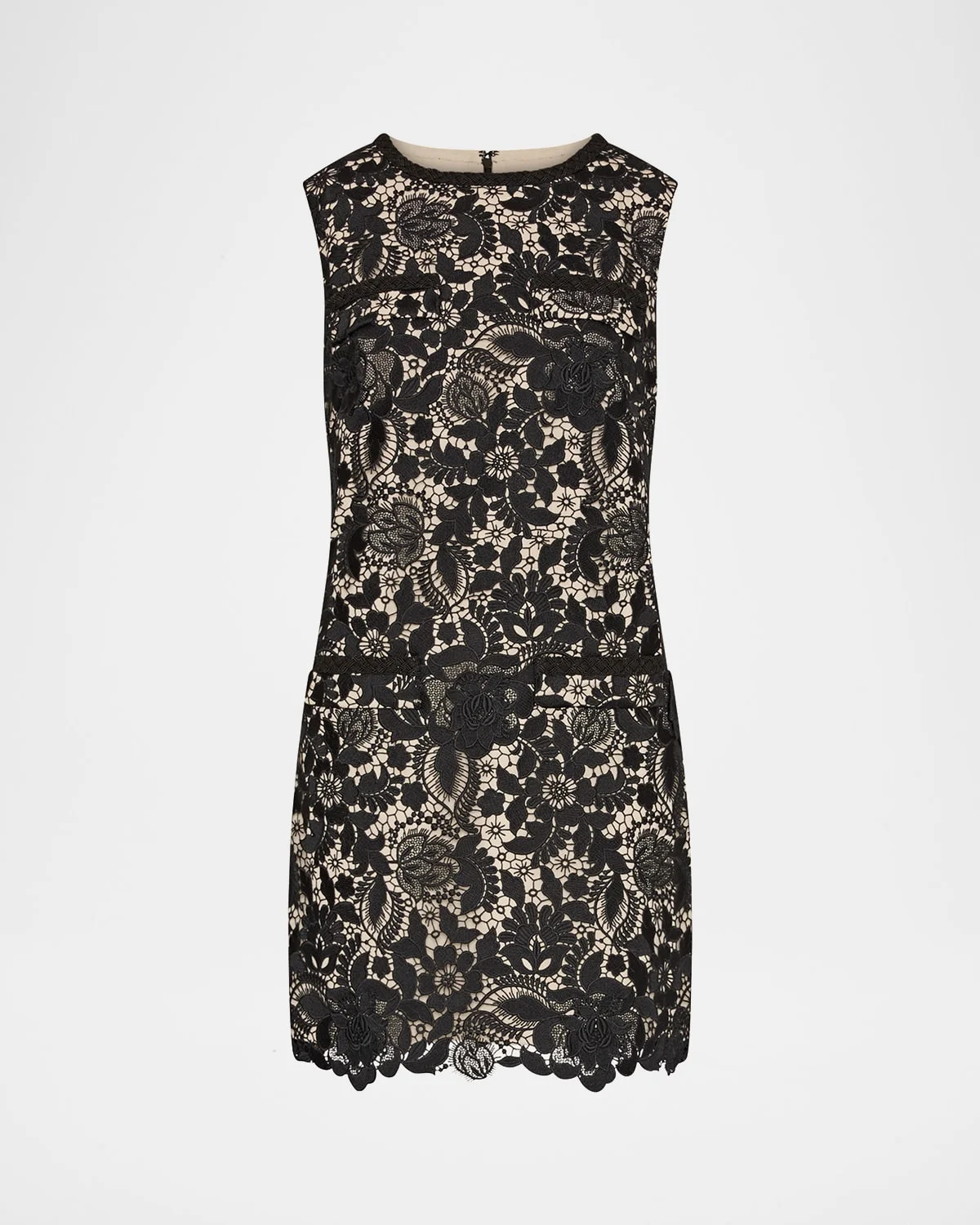 3D Garden Lace Mini Dress - 1