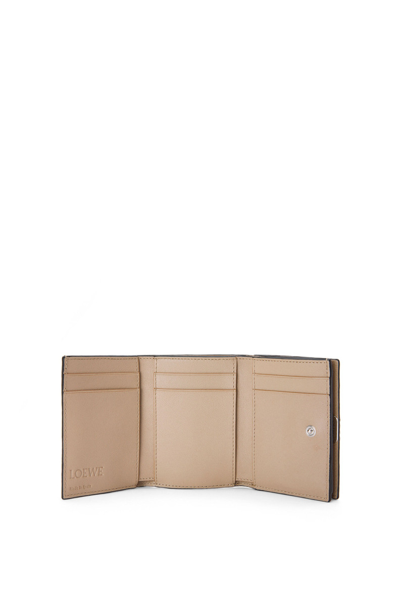 Loewe Anagram trifold wallet in pebble grain calfskin outlook