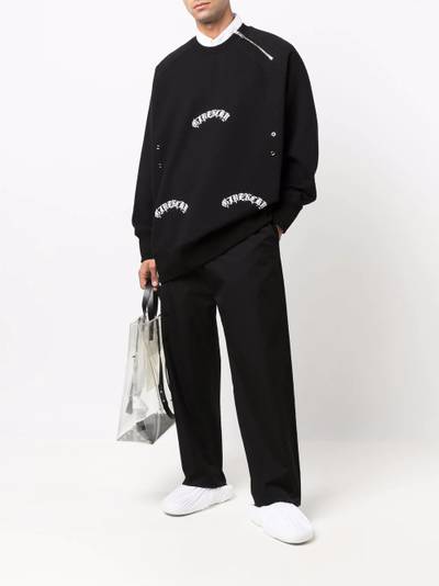 Givenchy logo-print sweatshirt outlook