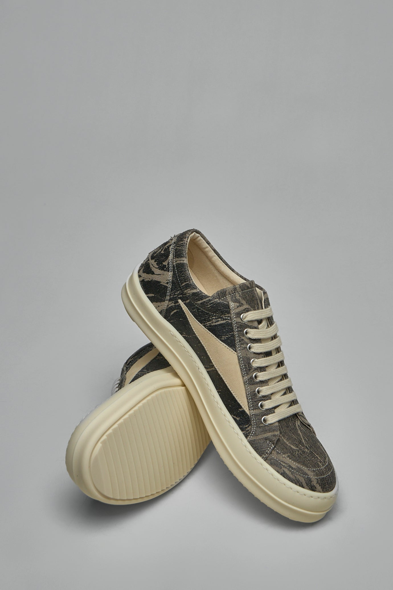 Denim Vintage Low Sneakers - 5