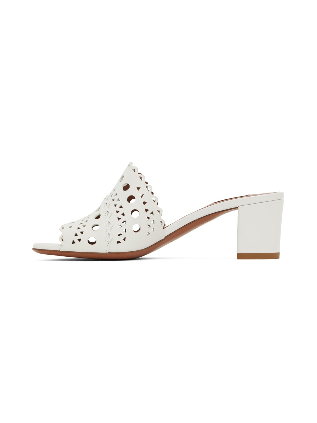 White Vienne Heeled Sandals - 3