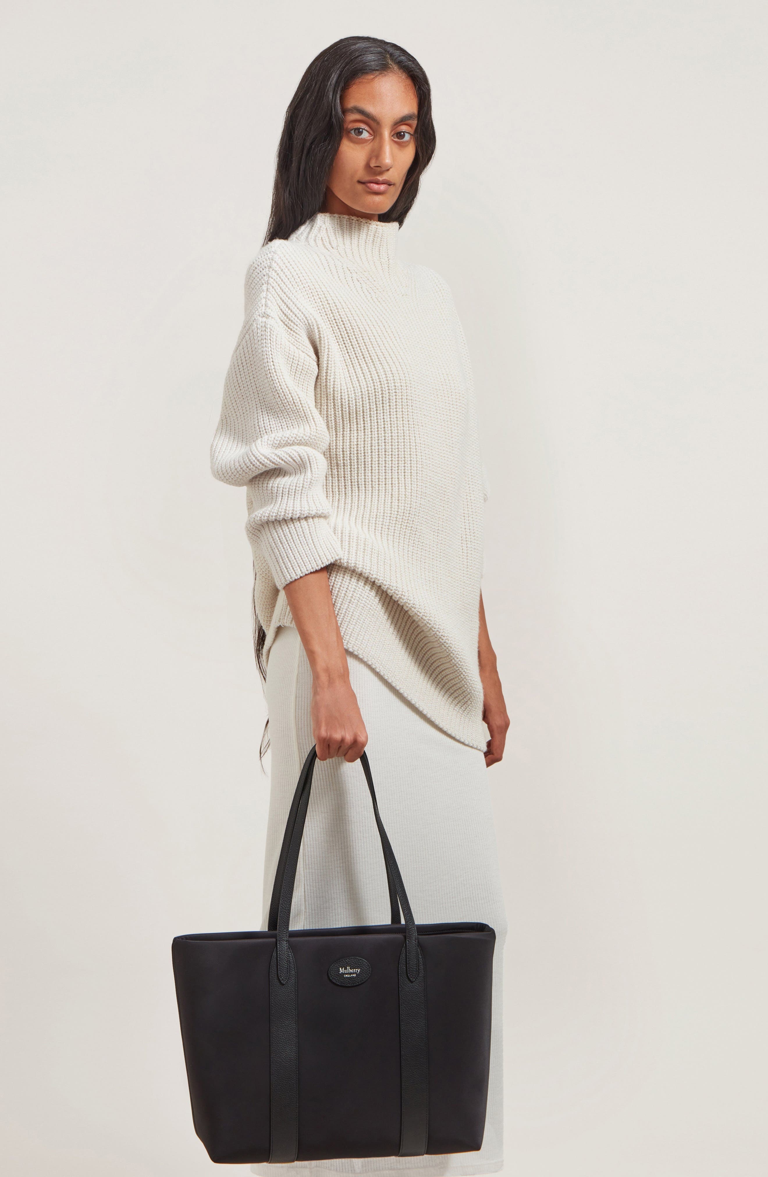 Mulberry Bayswater Nylon Tote in Black at Nordstrom - 2