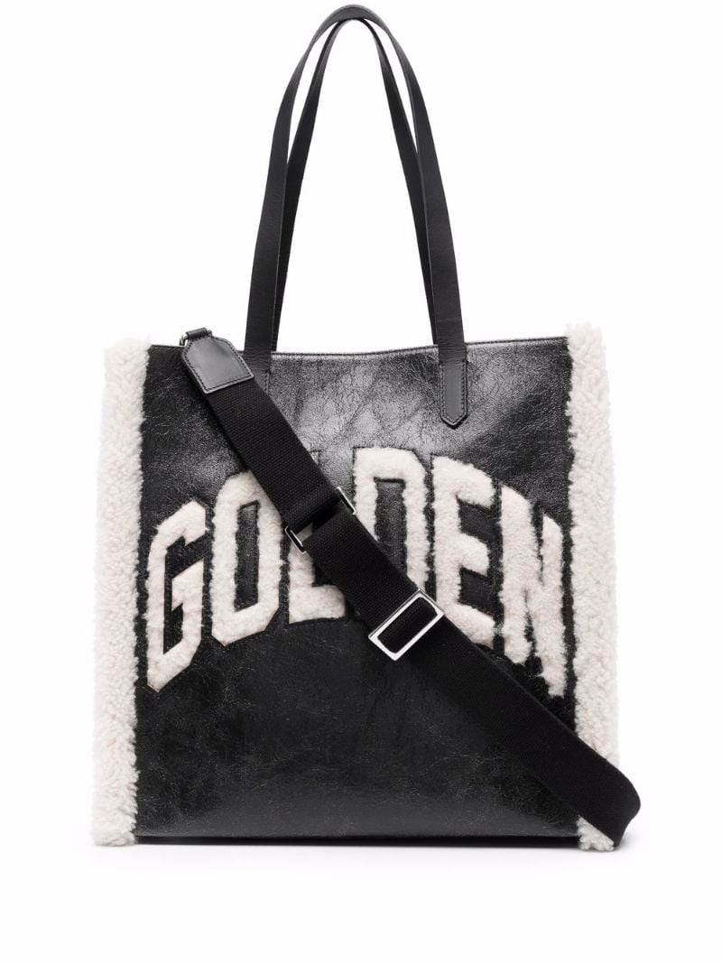 California faux-shearling tote bag - 1