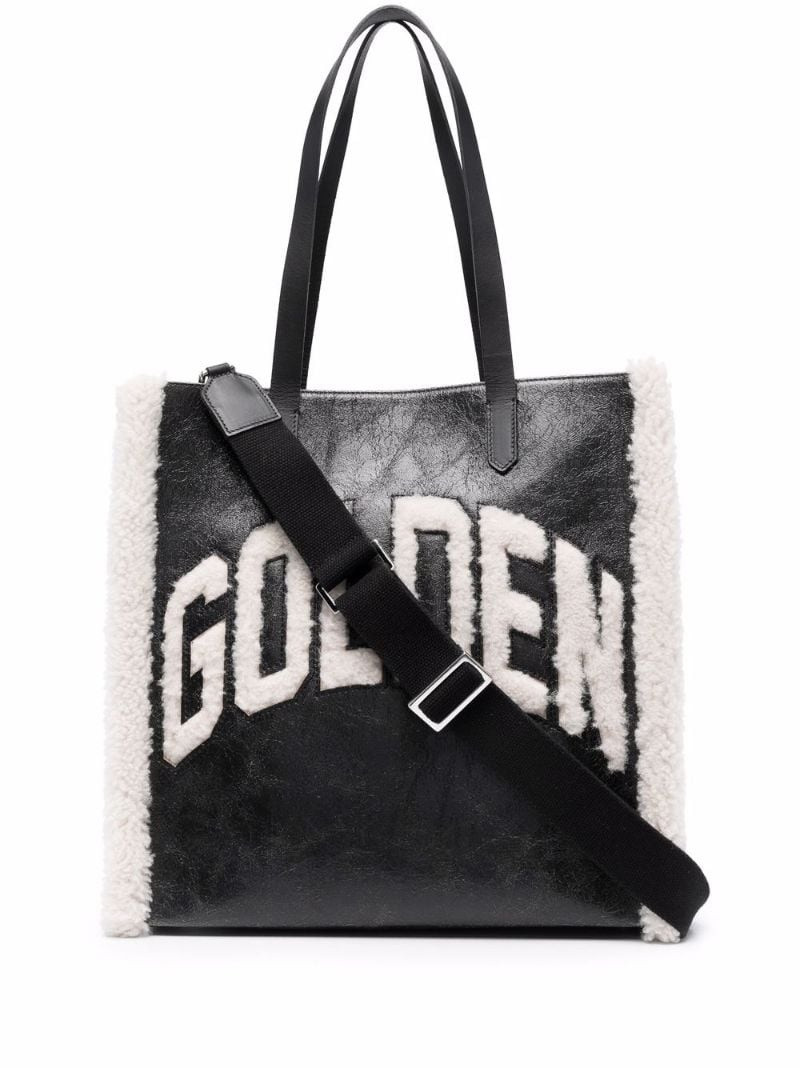 California faux-shearling tote bag 1