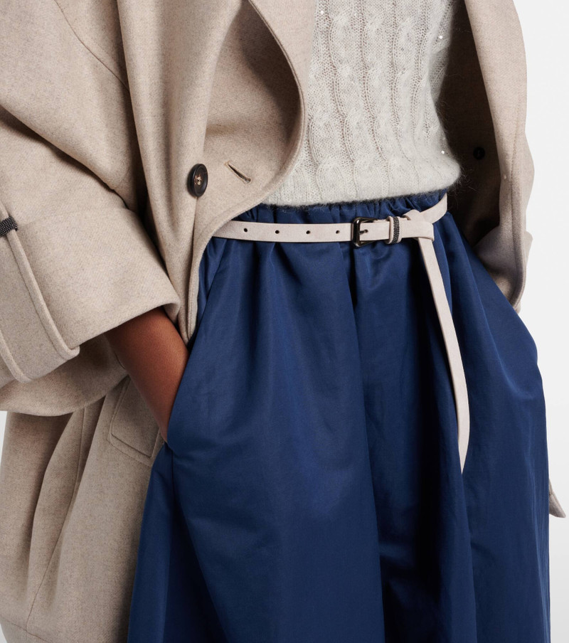 Brunello Cucinelli Monili suede belt outlook