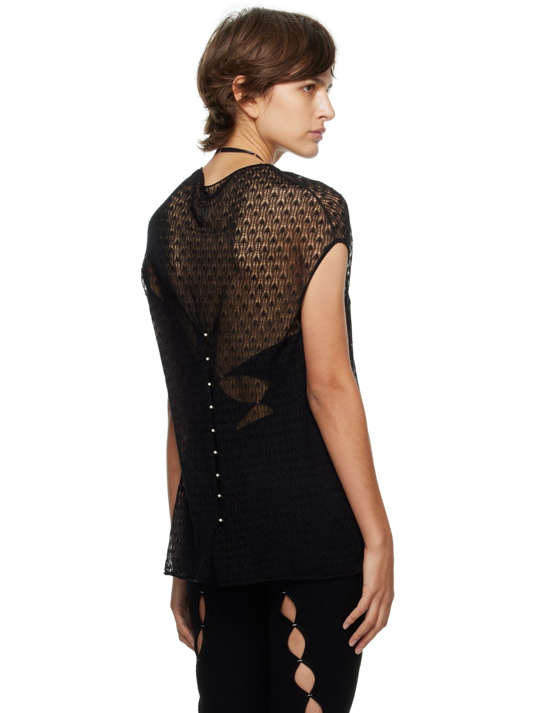 Black Sheer T-Shirt - 3