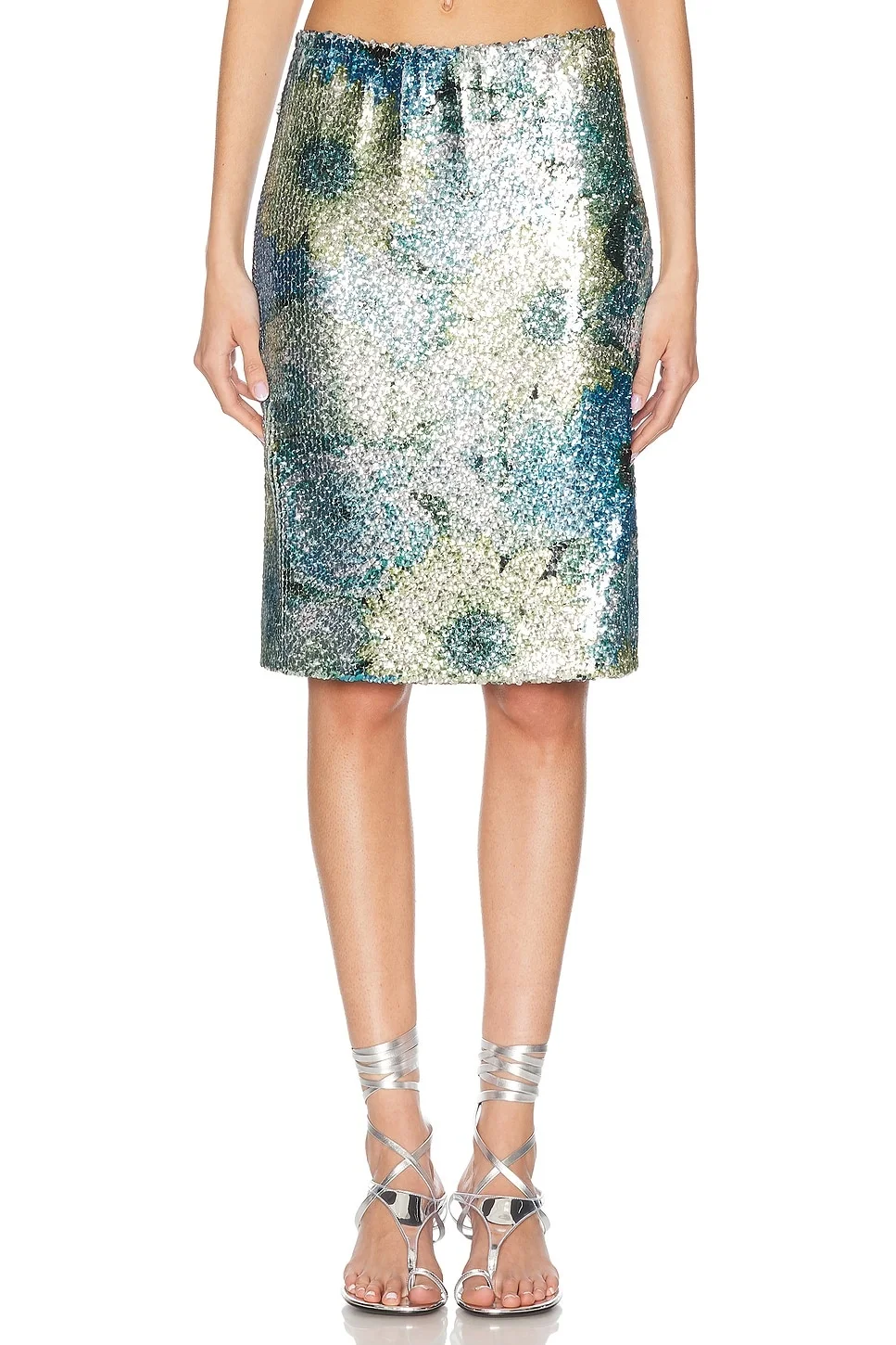 Sequin Midi Skirt - 1