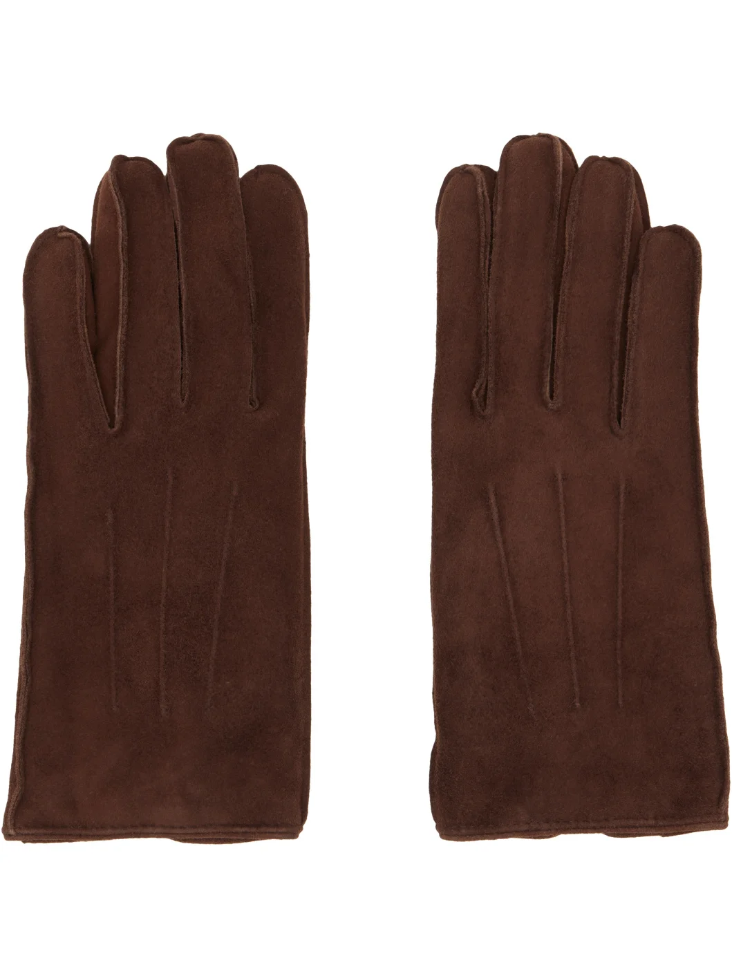 Brown Gentle Lambskin Gloves - 1
