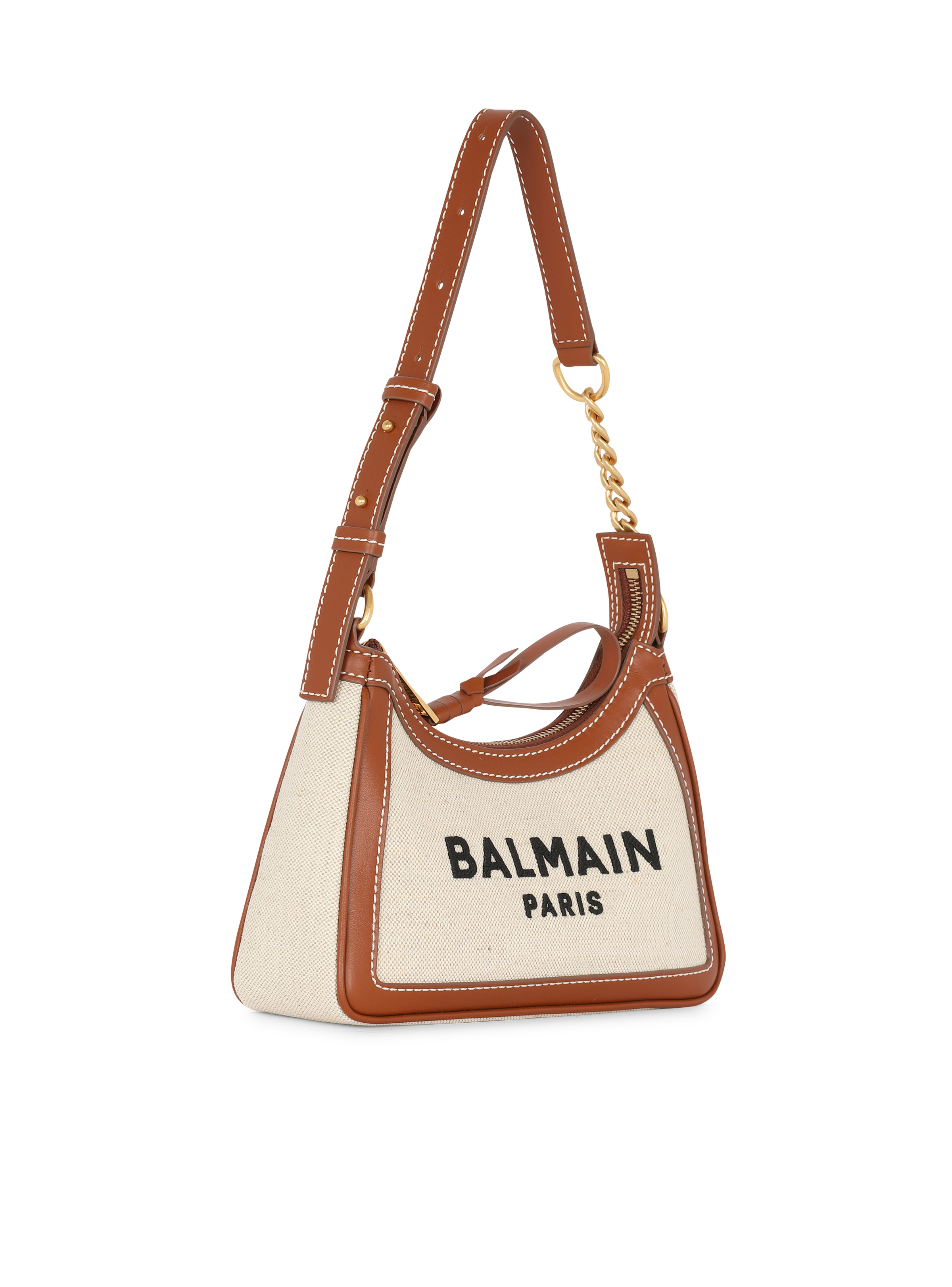 B-Army canvas bag with leather inserts - 3