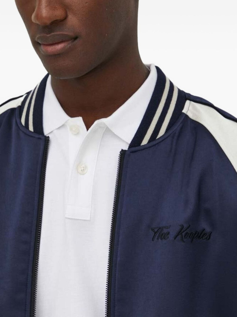 dragon-embroidered satin bomber jacket 3