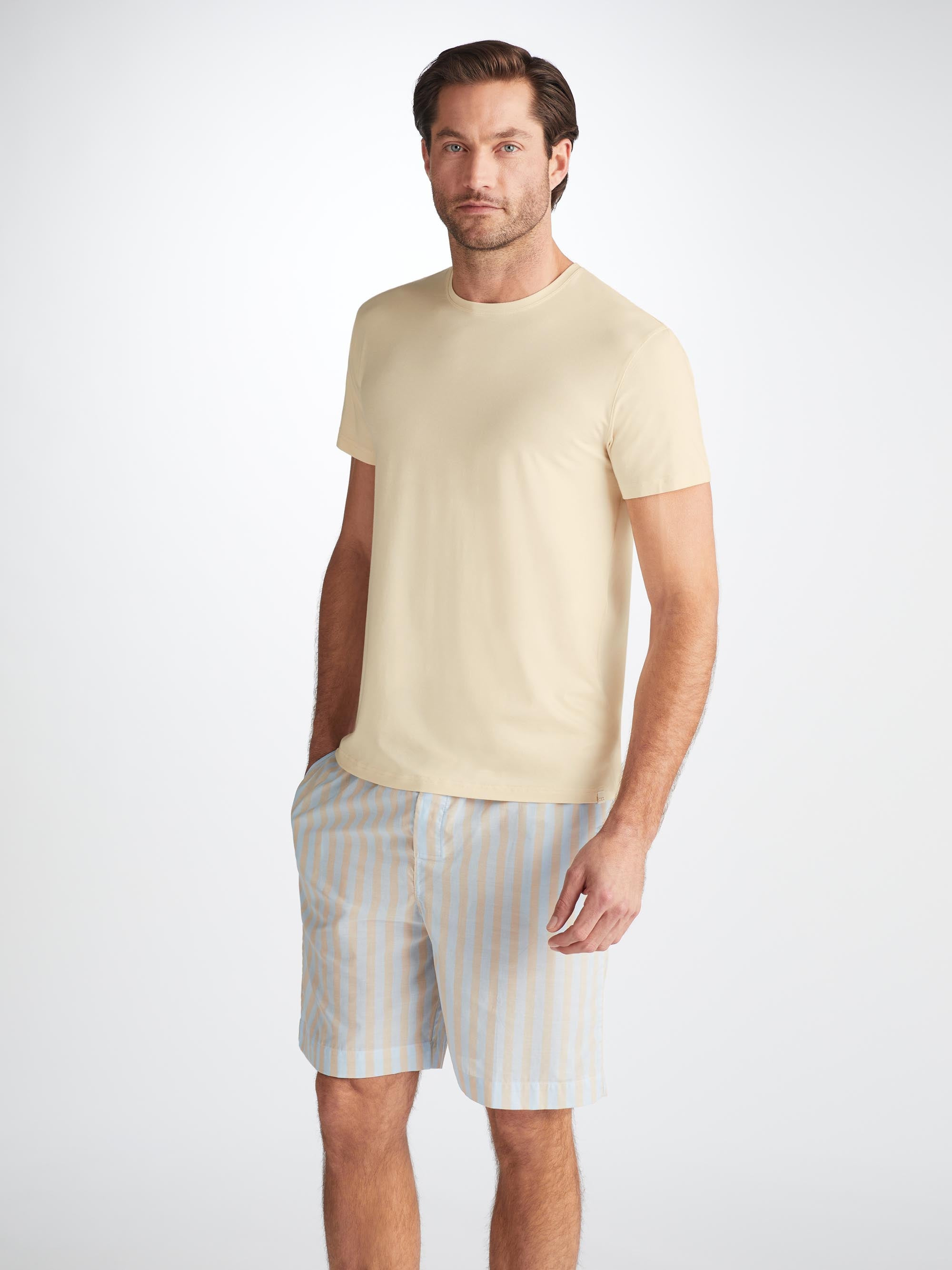 Men's T-Shirt Basel Micro Modal Stretch Ecru - 6