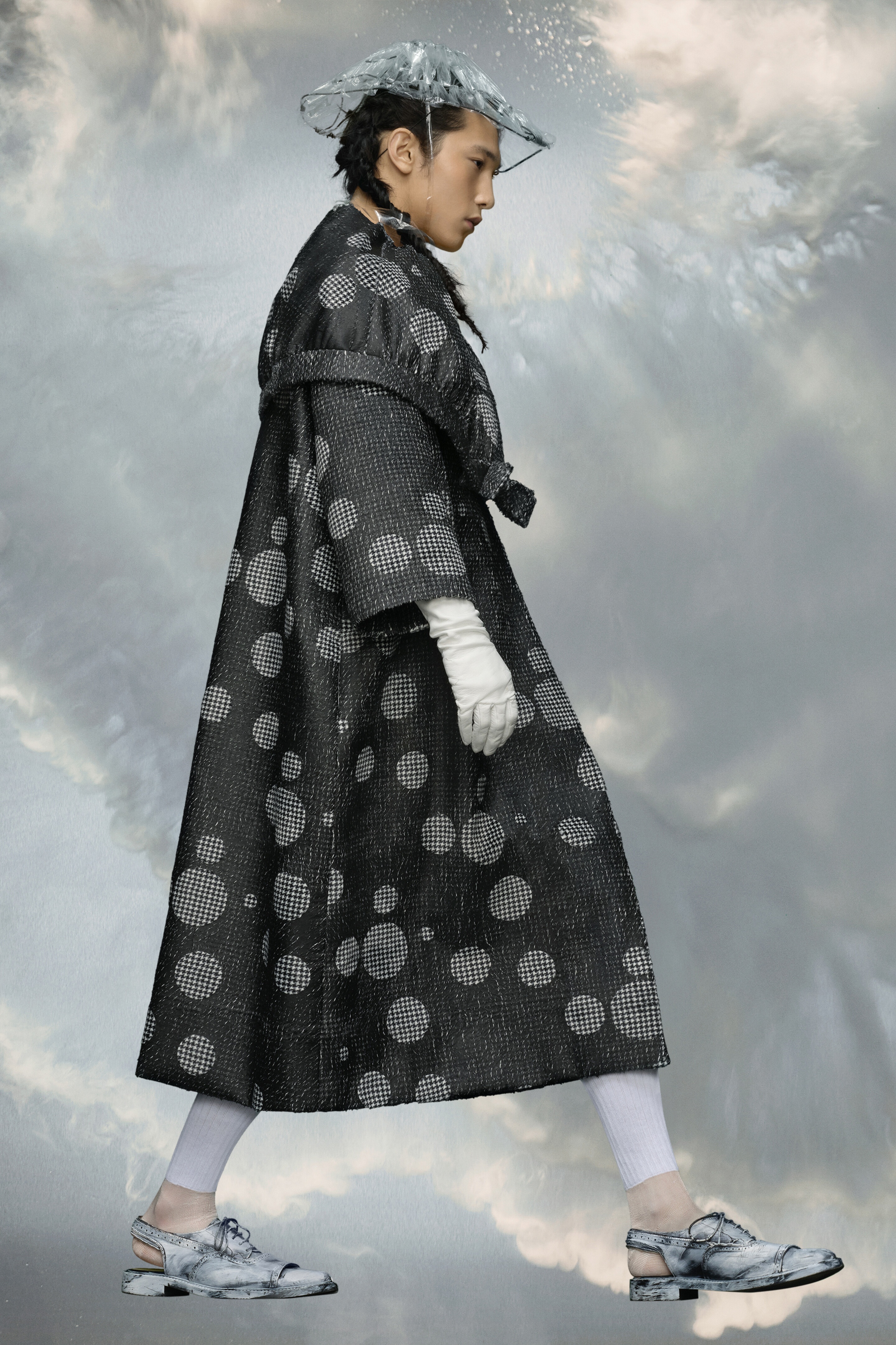 Printed velvet coat - 3