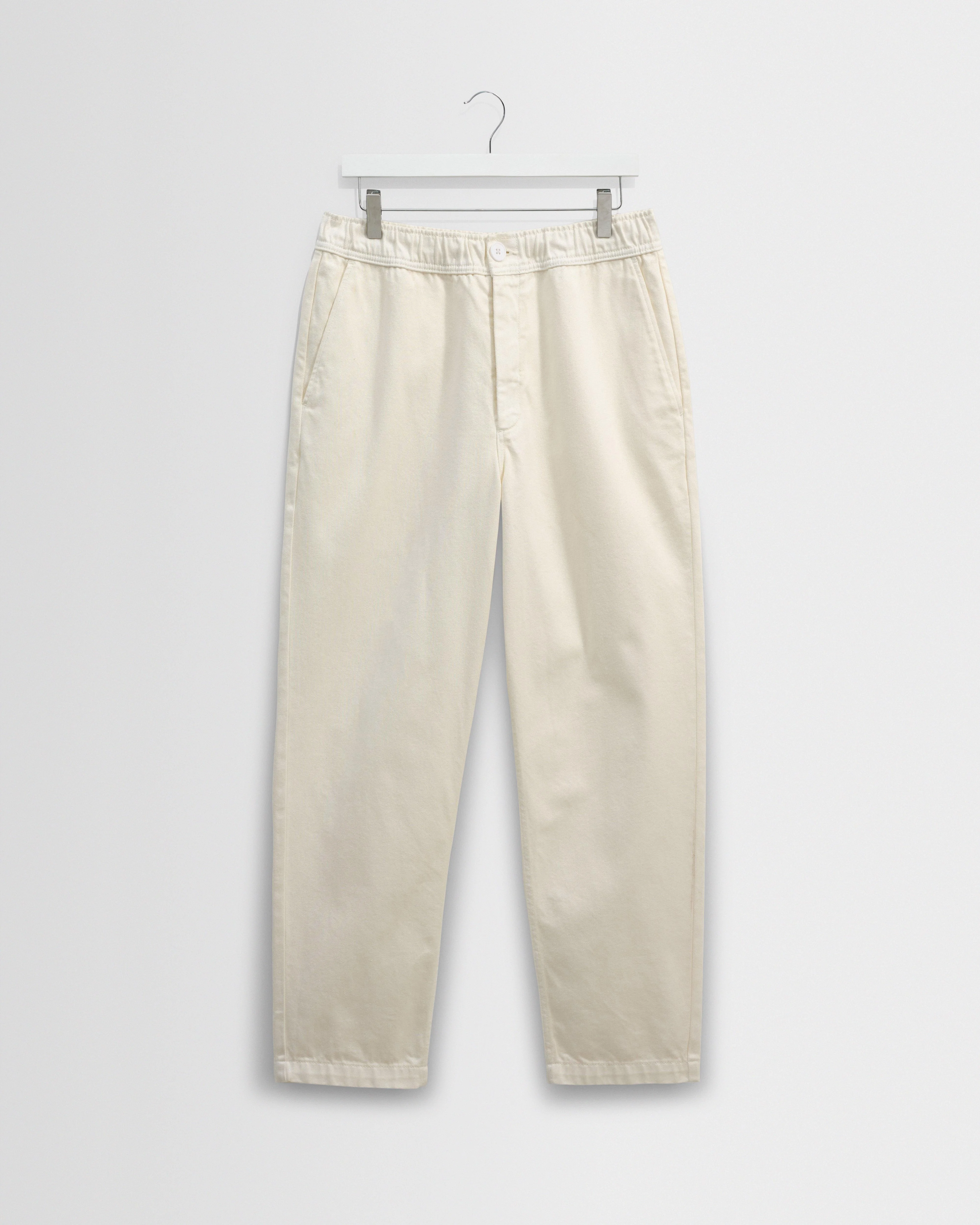 Kurt - Off White Organic Cotton Trousers - 1