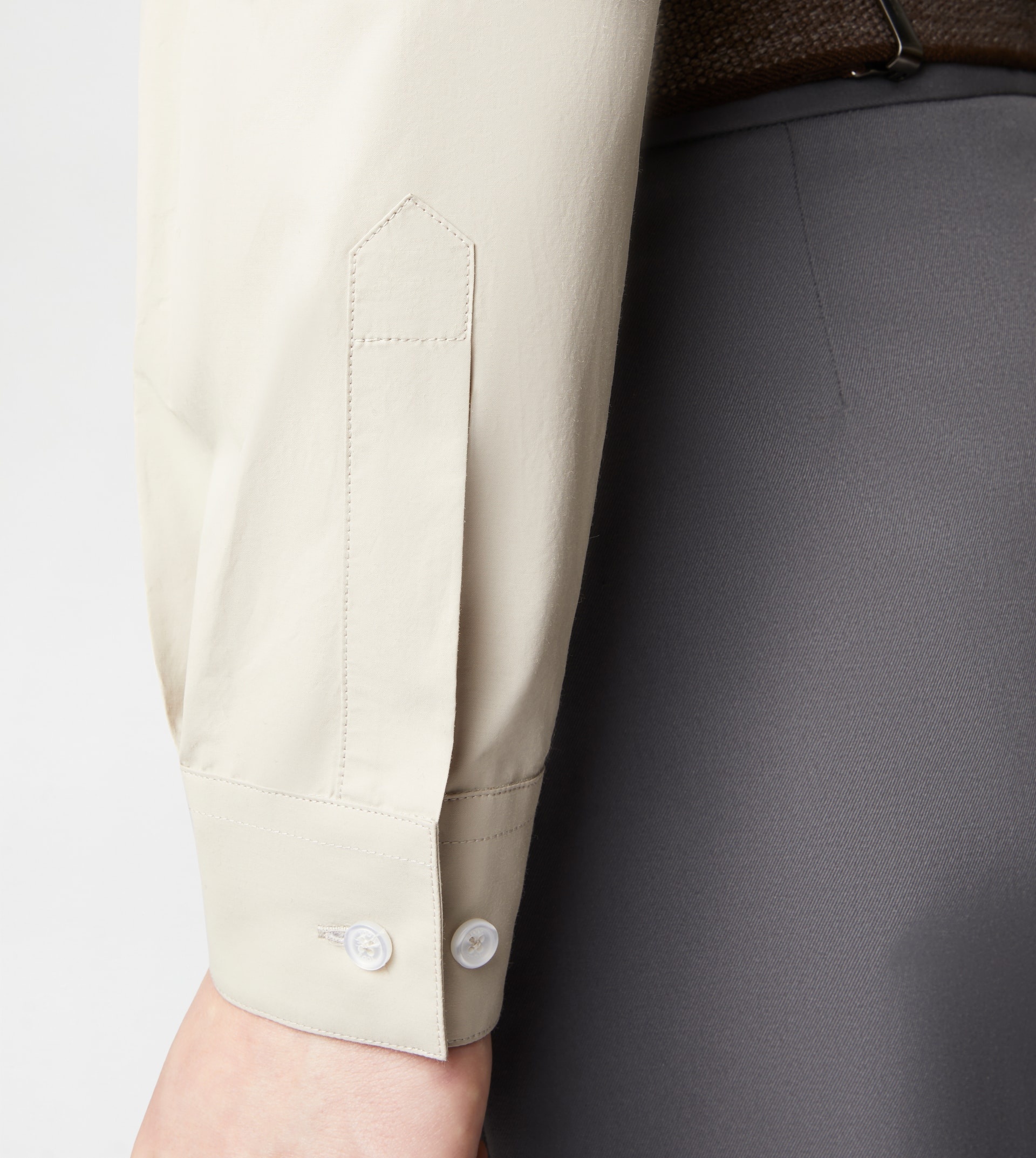 ZIPPED SHIRT JACKET - BEIGE - 6