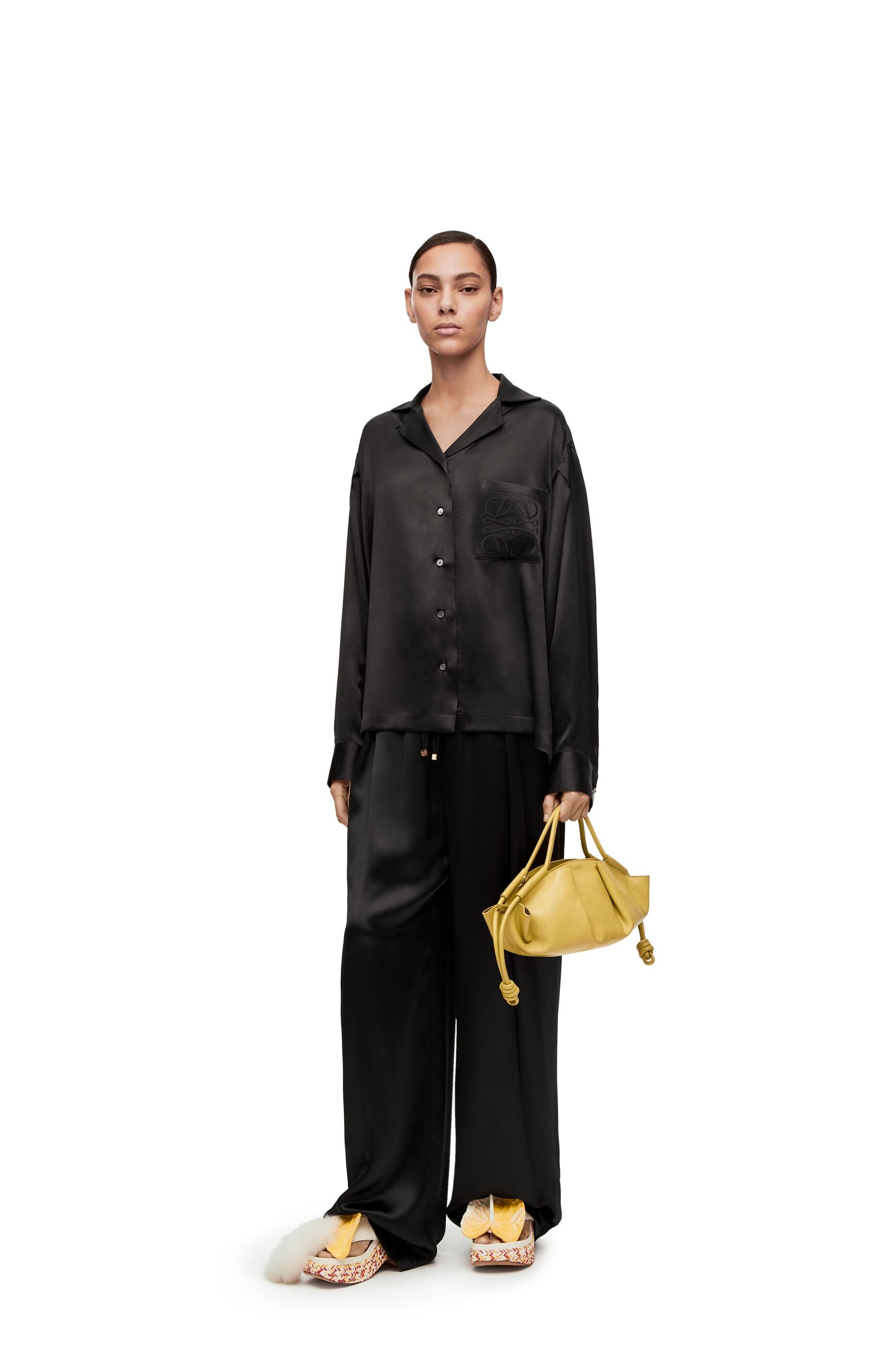 Pyjama trousers in silk satin - 2
