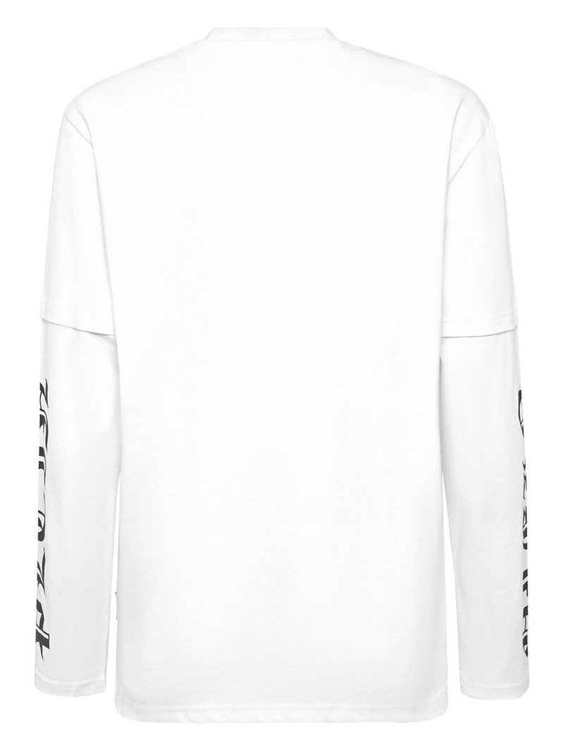 PHILIPP PLEIN logo-print long-sleeve T-shirt outlook