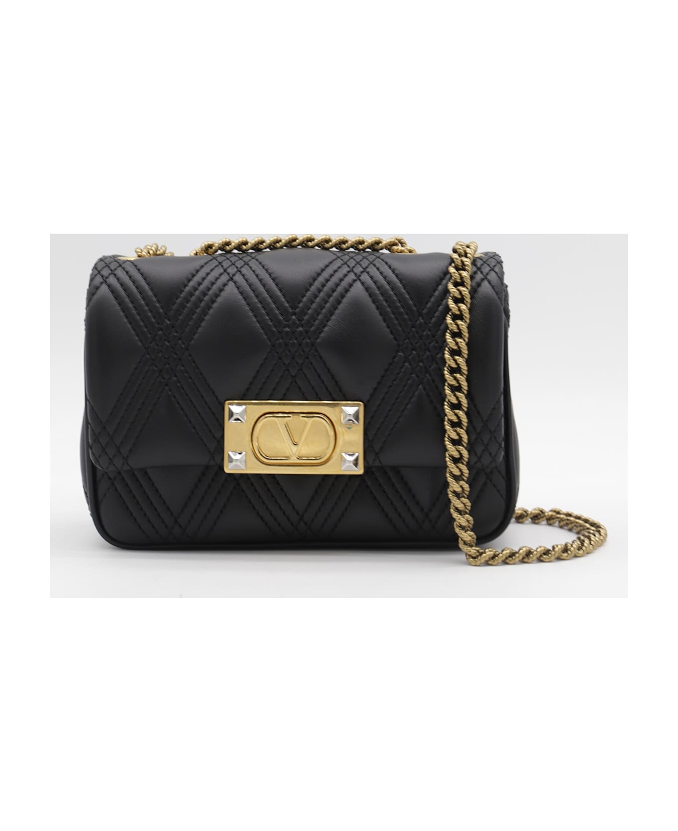 Black Leather Quiltie 67 Shoulder Bag - 2