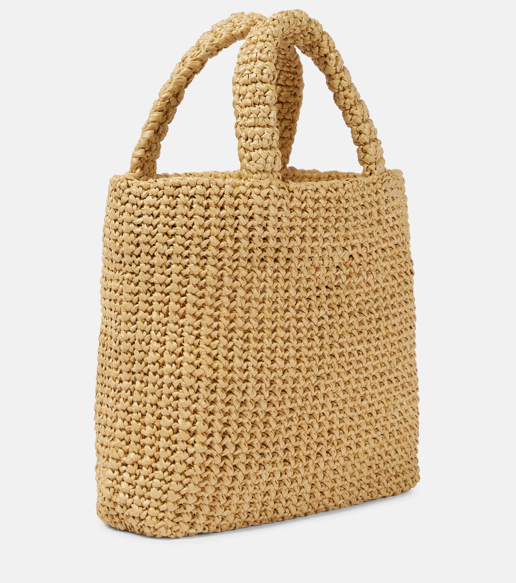 Logo raffia shopper - 4