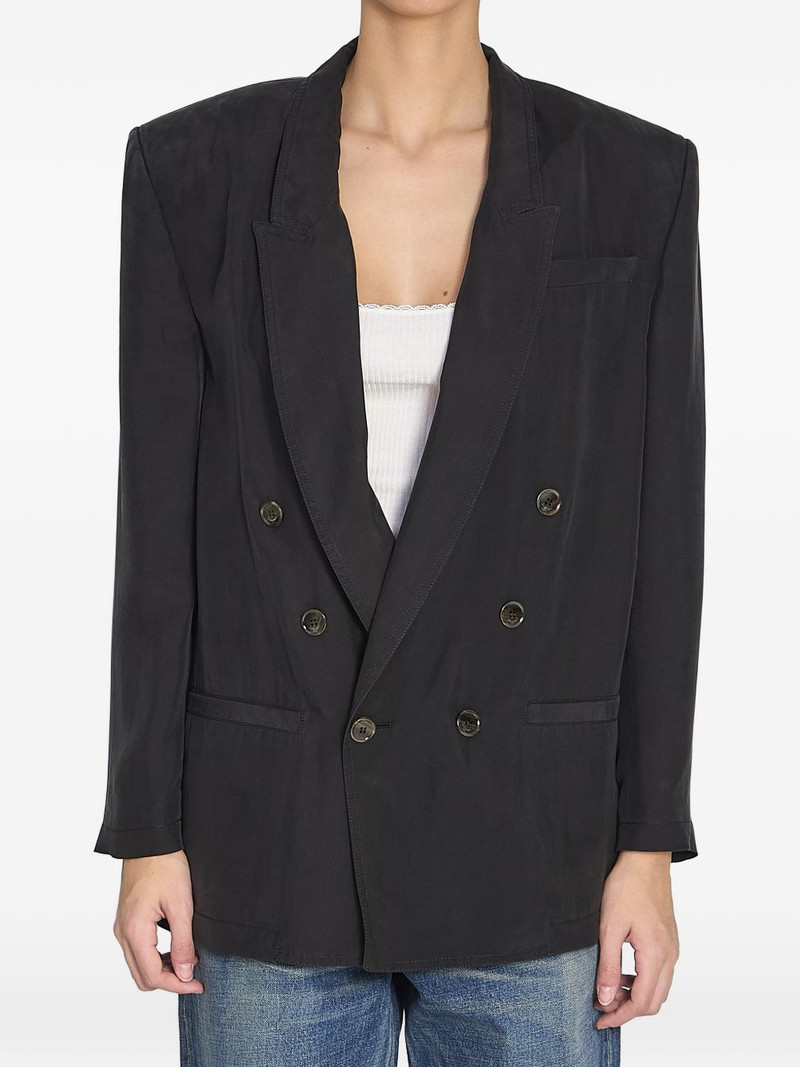 double-breasted peak-lapel blazer 1