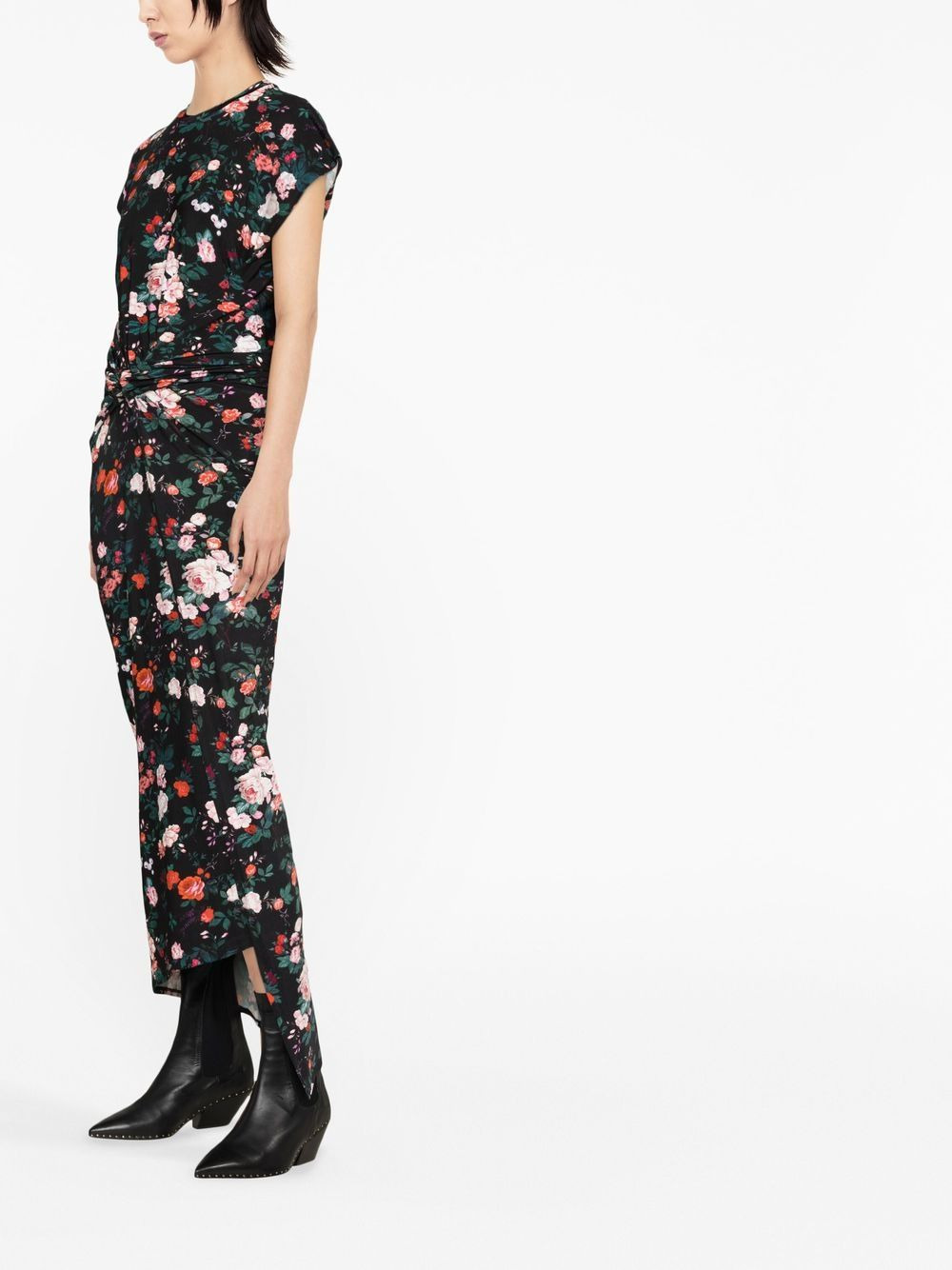floral-print maxi dress - 3