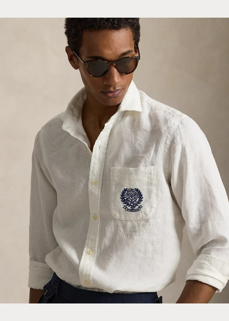 Wimbledon Classic Fit Linen Shirt 5