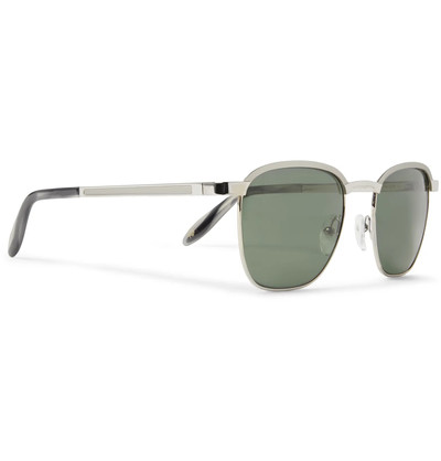 MOSCOT Mish Square-Frame Silver-Tone Sunglasses outlook