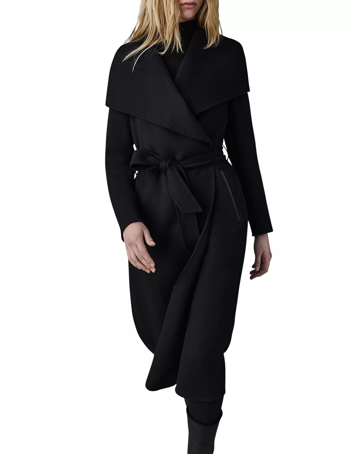 Mai Lightweight Wrap Wool Coat - 2
