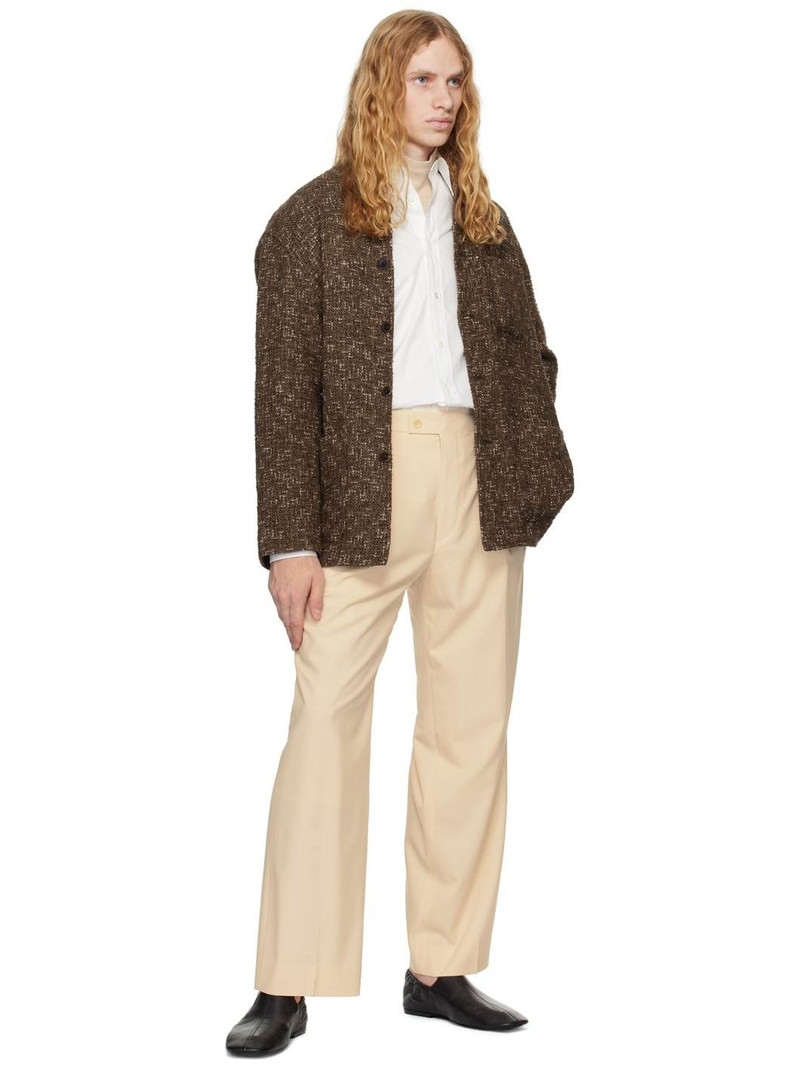 AURALEE Beige Super Fine Tropical Wool Trousers outlook