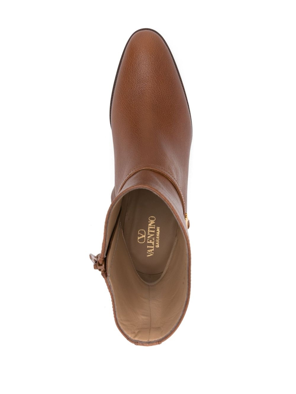50mm leather ankle boots - 4