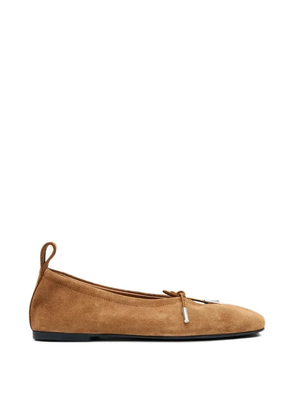 Rosalind bow-detail suede ballet flats - 1