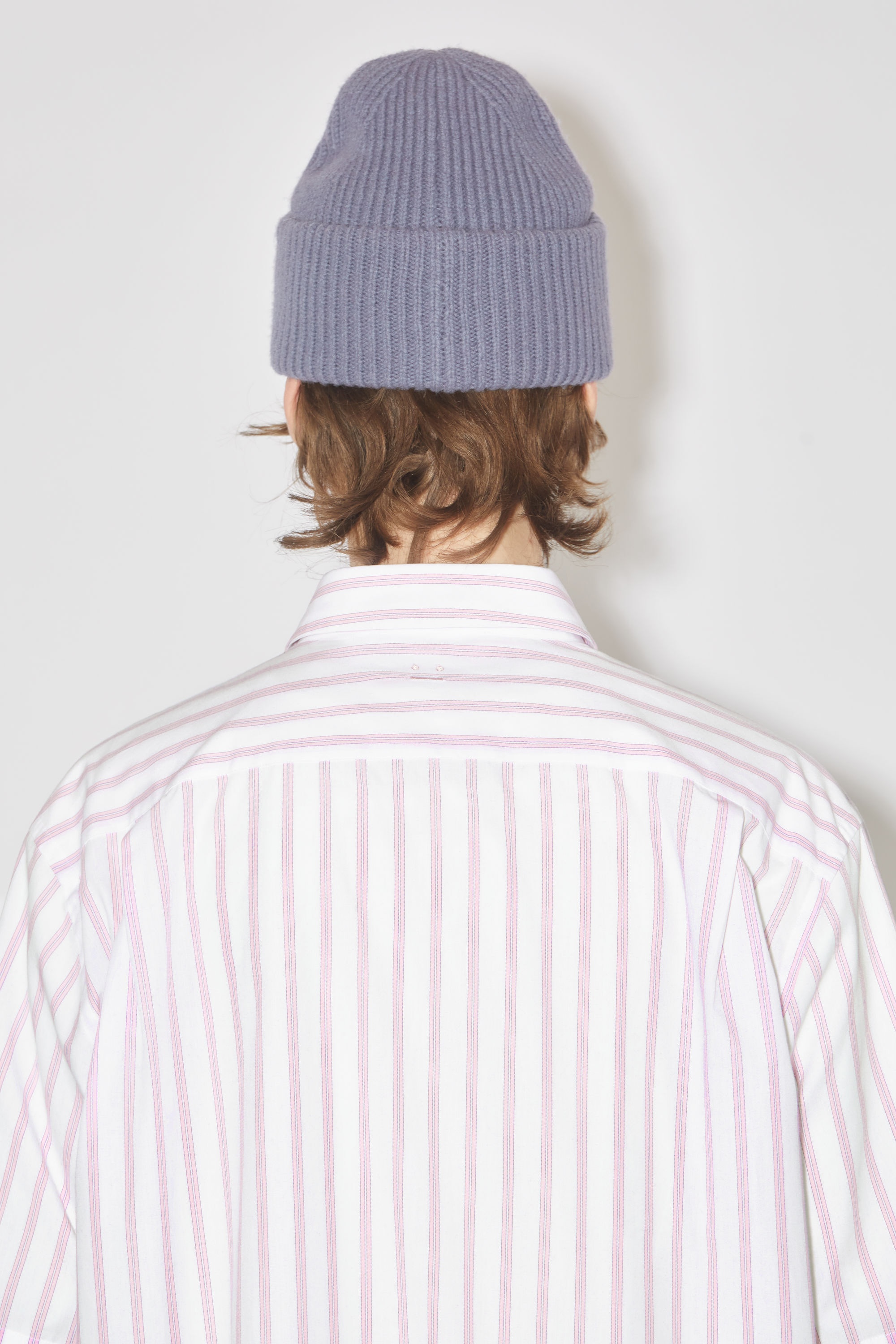 Short sleeve button-up shirt - White/Rose pink - 4
