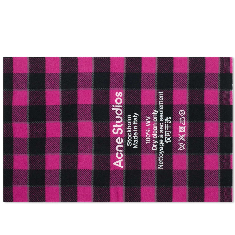 Acne Studios Cassiar Check Narrow Scarf - 1