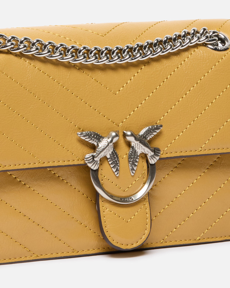 MINI LOVE BAG ONE LIGHT SMALL HANDBAG IN CHEVRON LEATHER 3