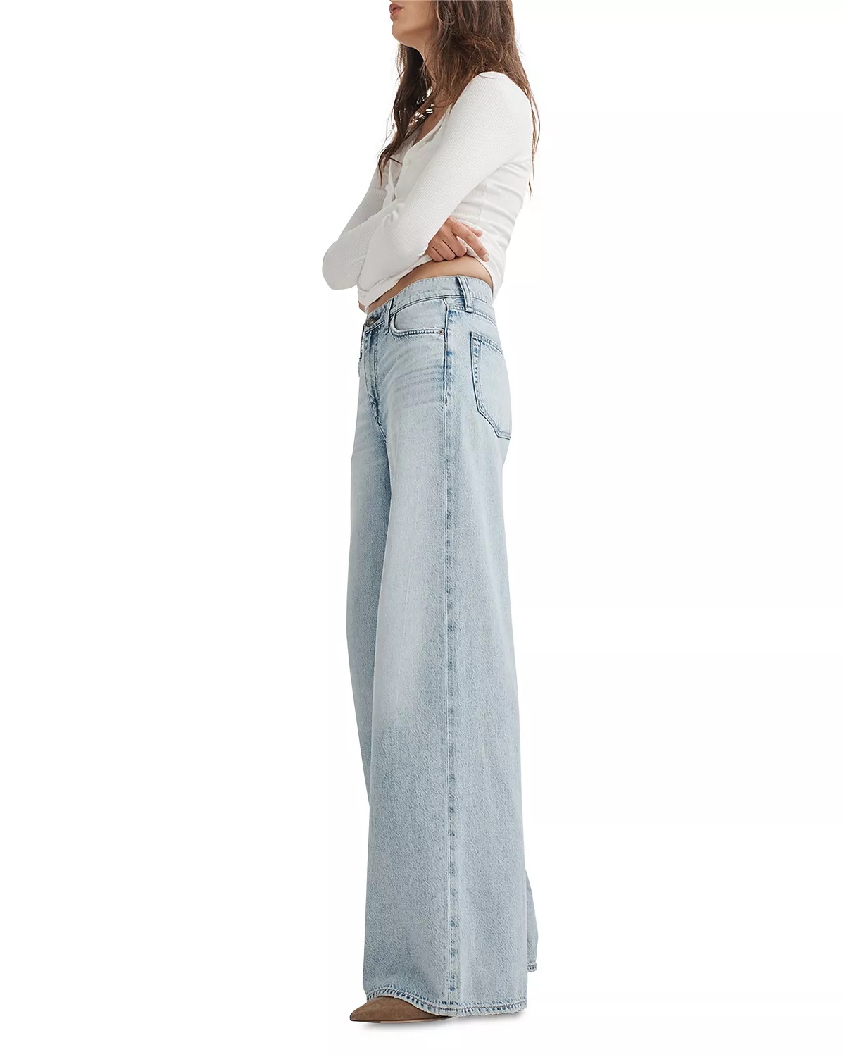 Featherweight Sofie High Rise Wide Leg Jeans in Kierra - 4
