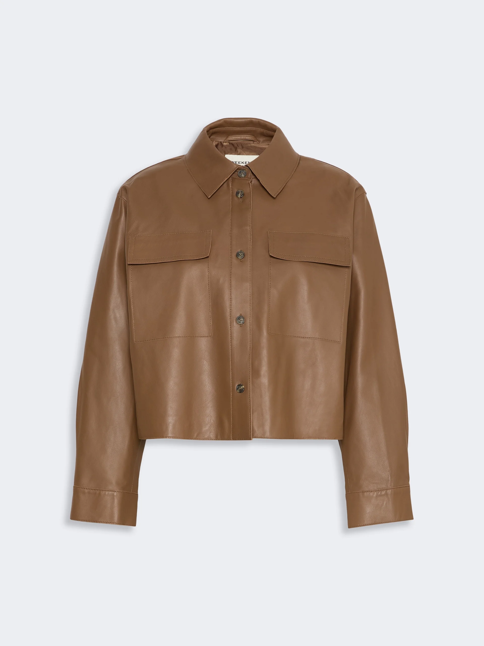 PIOVRA Nappa leather jacket - BROWN - 1