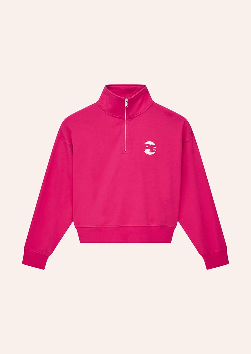 VOLTAGE QUARTER ZIP IN COSMO PINK - 1