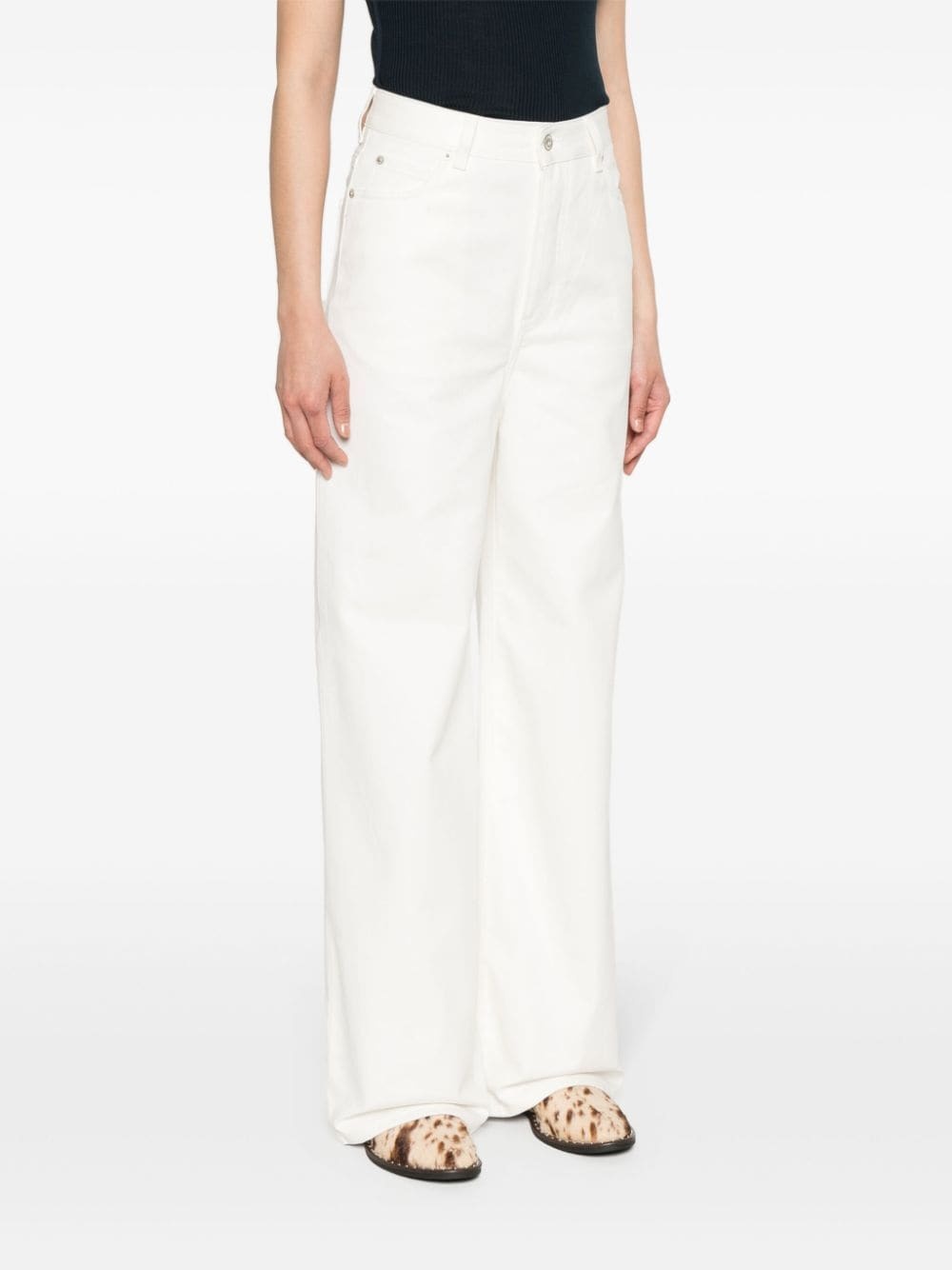 high-rise straight-leg jeans - 3