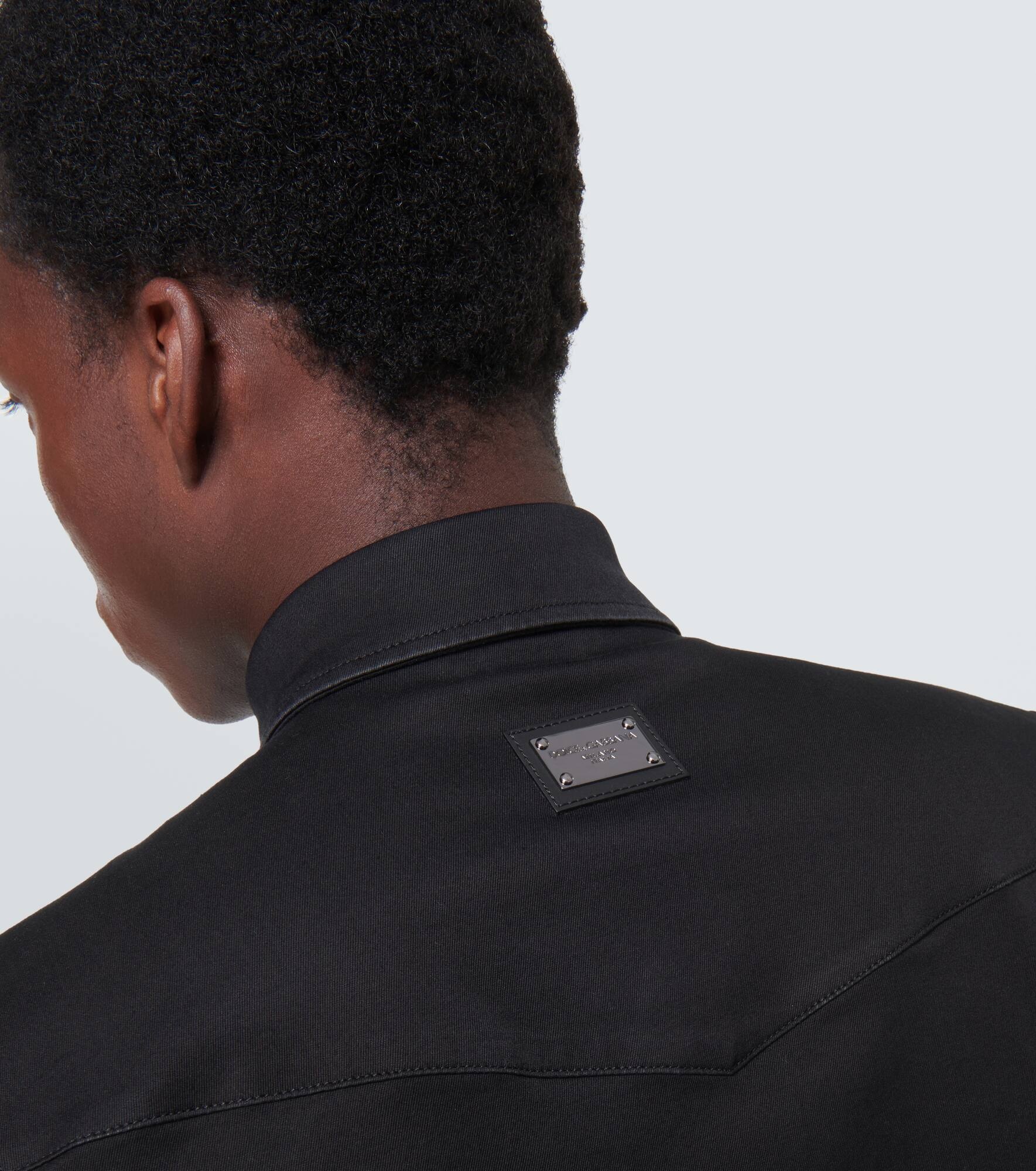 Embroidered cotton-blend shirt - 5