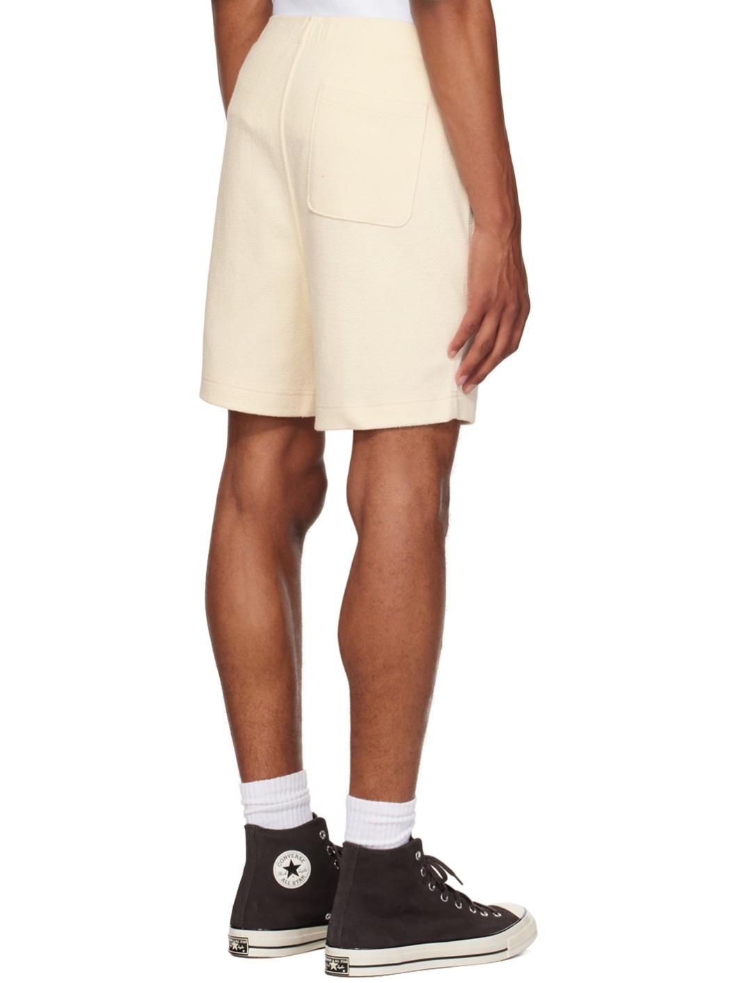 Off-White Drawstring Shorts - 3